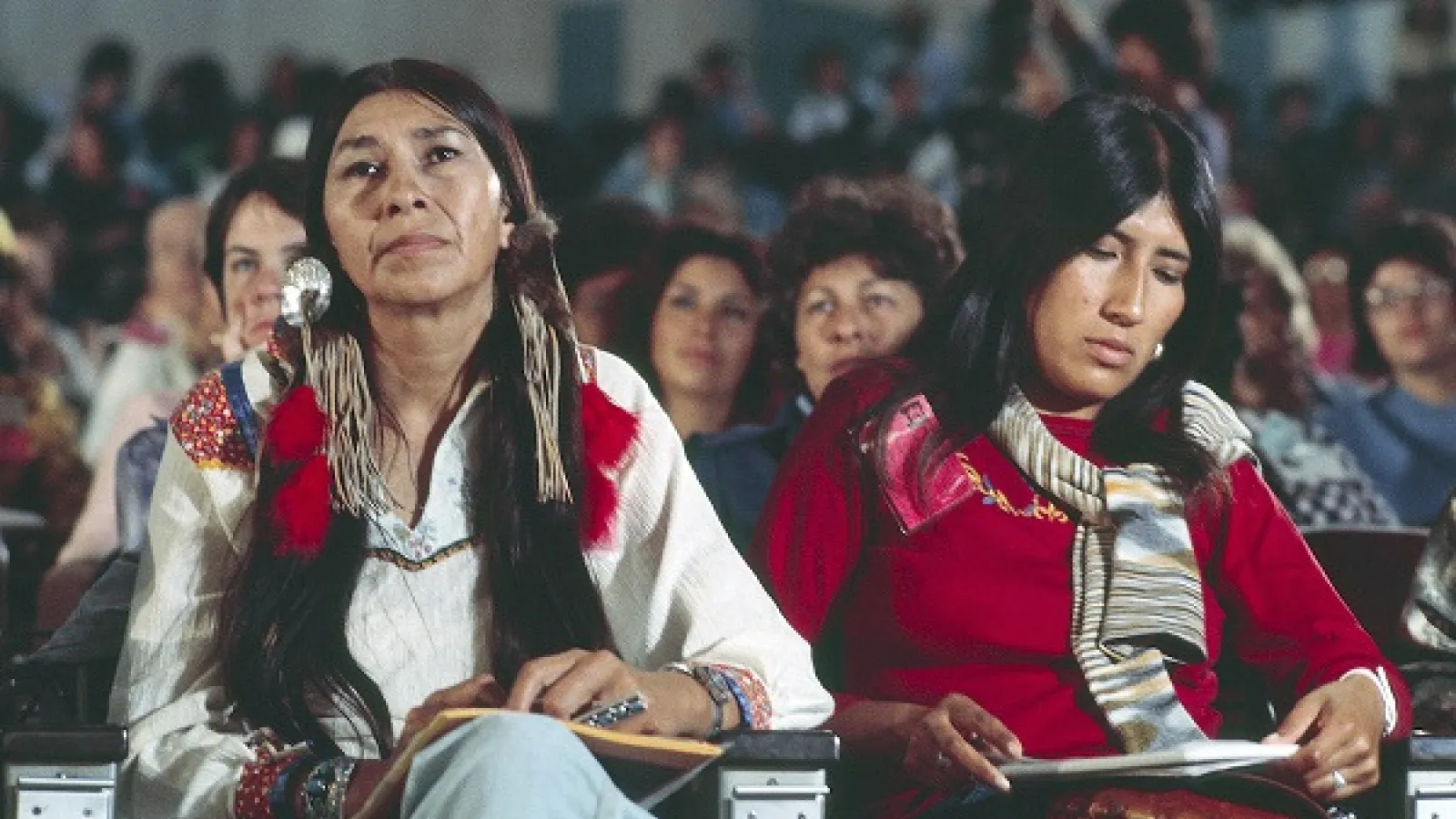 Participants at the Tribune, the nongovernmental conference that ran parallel with the official WCW. (UN Photo by B. Lane)