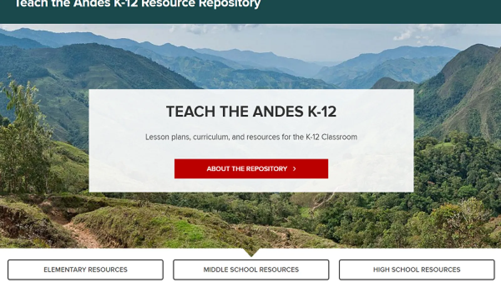 Teach the Andes