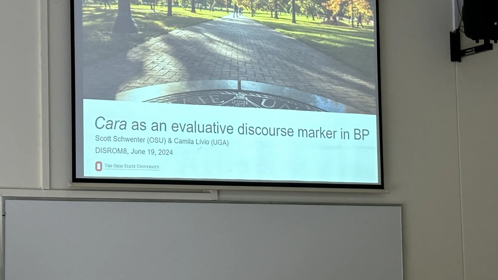 PPT slides projection for conference presenation