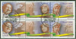 Stamps with Brazilian women pilots